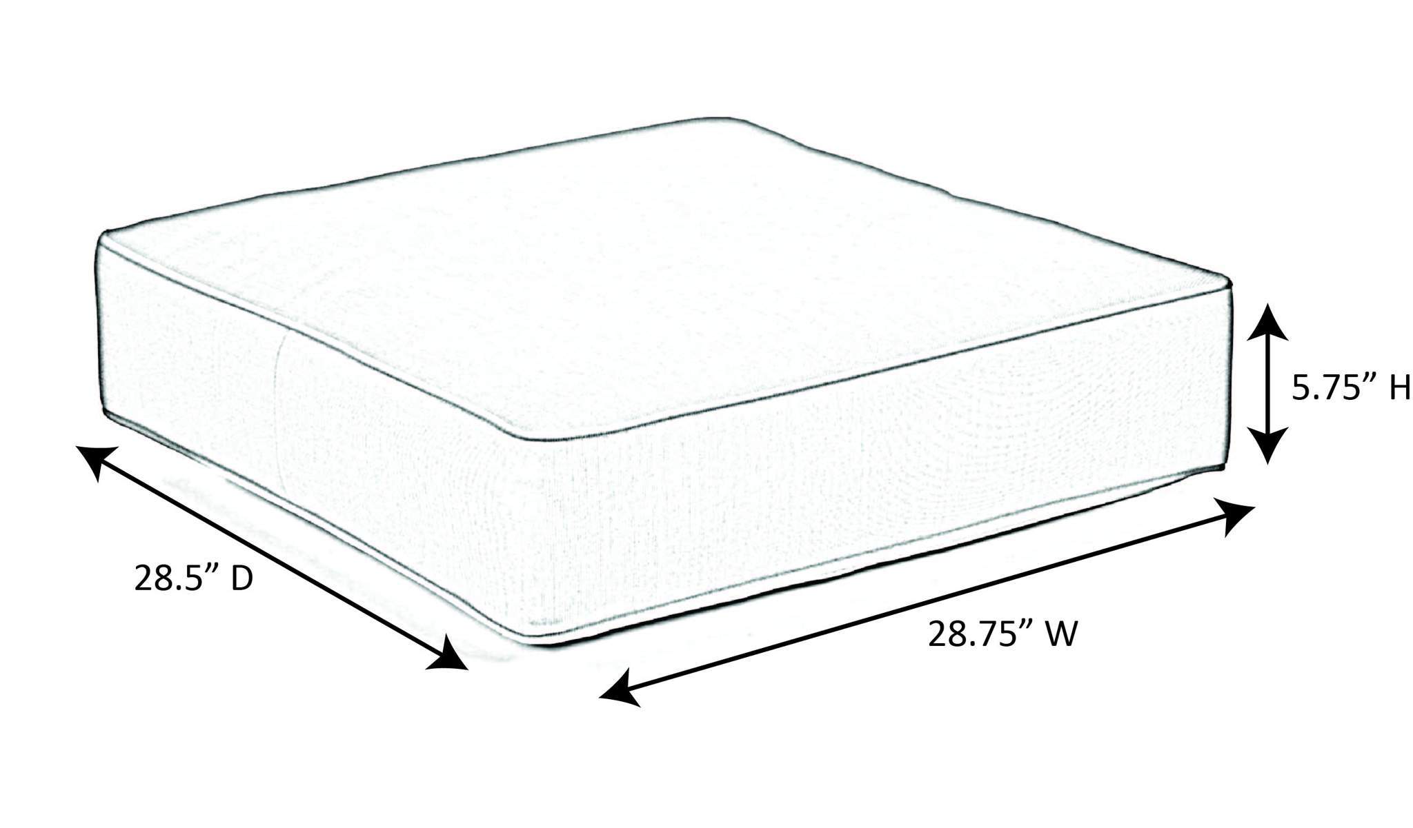 North Cape Intl. Malibu Ottoman Cushion (Cush 260O) | Cushion Connection