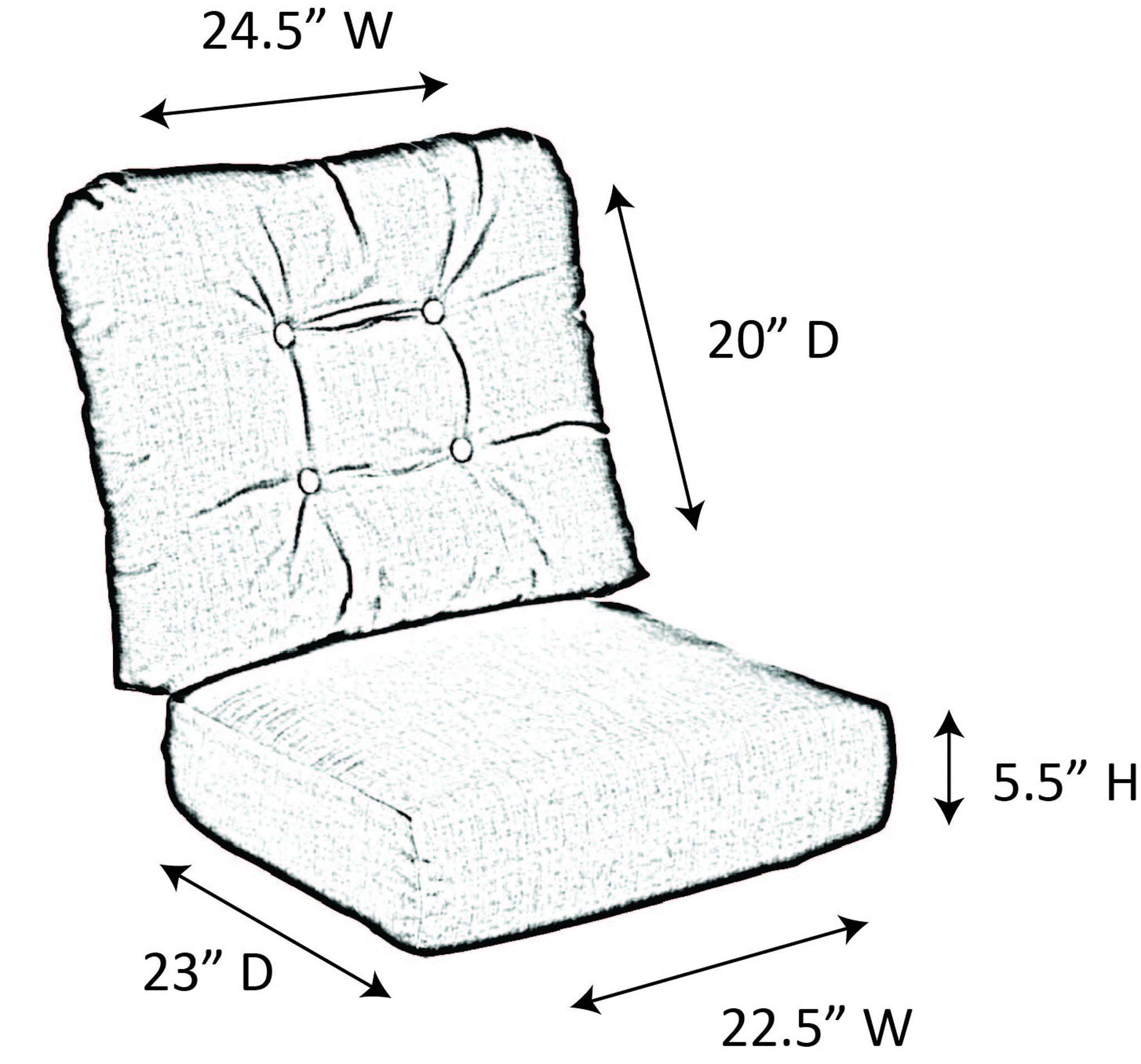 Lloyd Flanders Reflections Lounge Chair/Rocker Cushion Cushion ...