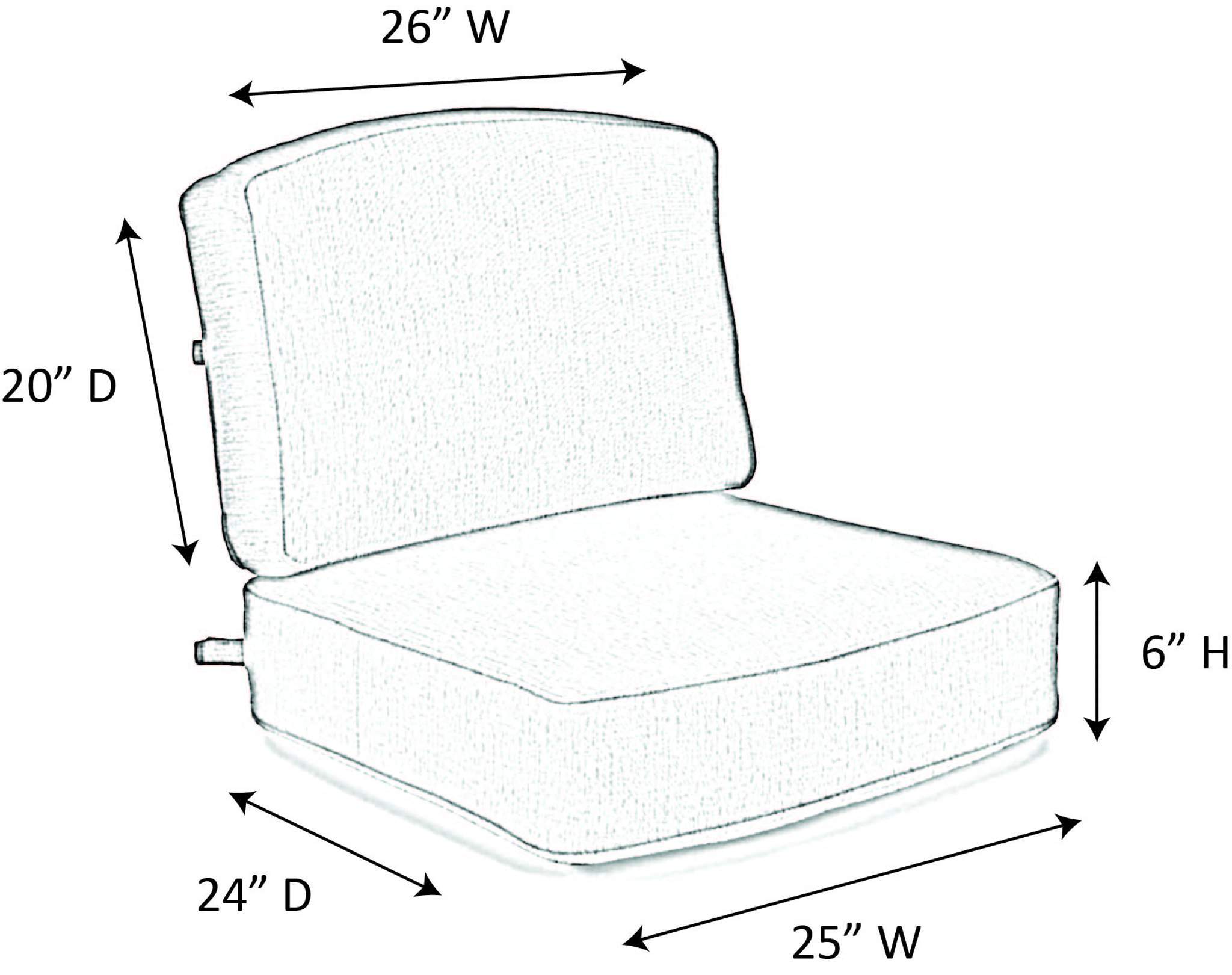 Hanamint Grand Tuscany Style Deep Seating Cushion | Cushion Connection