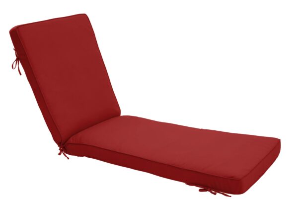 80 x 23 Chaise Cushion in Canvas Jockey Red Clearance