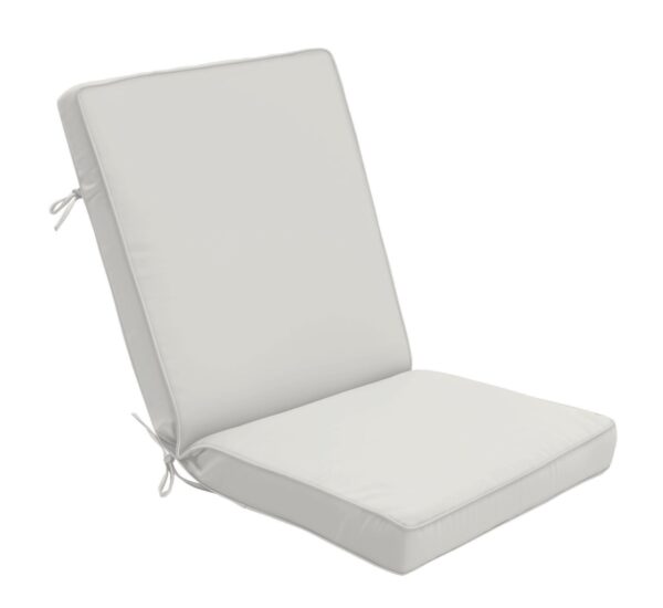 44 x 22 Hinged Cushion in Canvas White Clearance