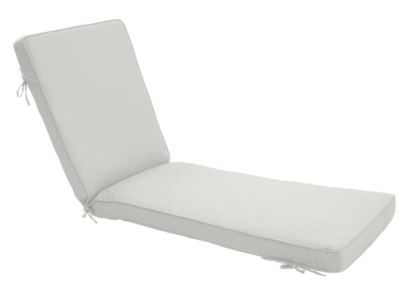 80 x 23 Chaise Cushion in Canvas White Clearance