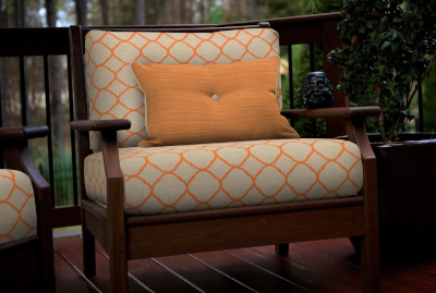 Deep seating UV resistant water resistant outdoor cushions.