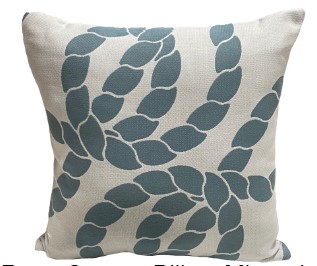 20″ Rope Throw Pillow Mineral Clearance