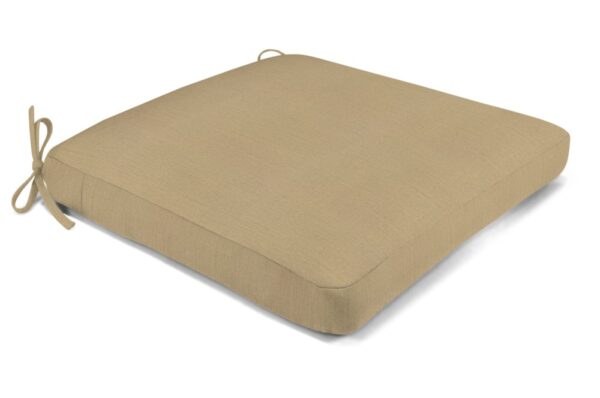 19 x 18 Boxed Edge Seat Cushion Canvas Heather Beige Clearance