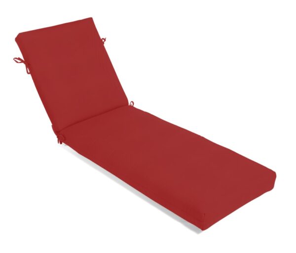 81 x 22.5 Large Chaise Cushion Canvas Jockey Red Clearance