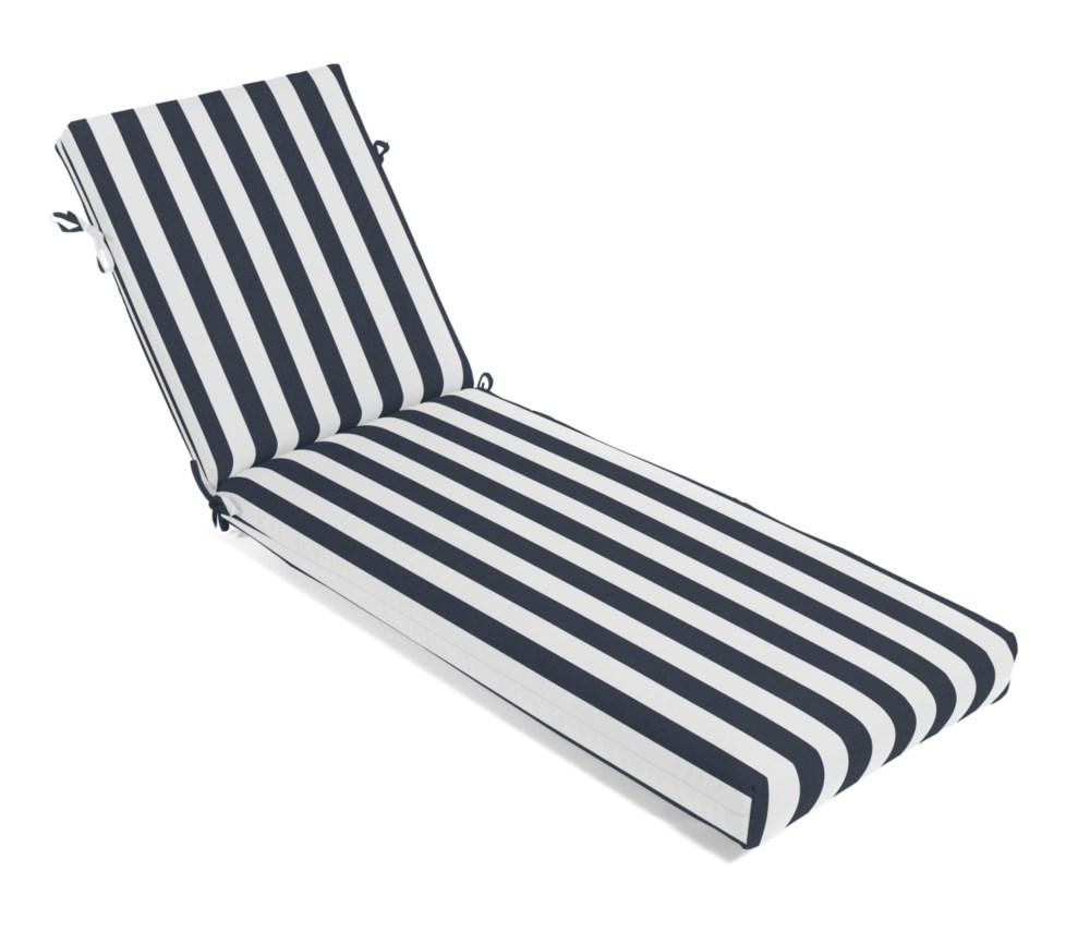 74×22.5 Chaise Cushion Cafe Midnight Chaise Cushions
