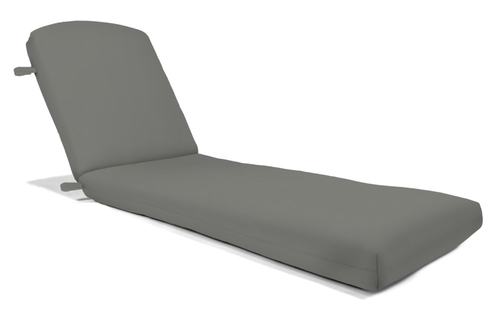 81 x 23 Deluxe Cast Aluminum Chaise Cushion Canvas Charcoal Clearance