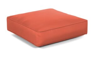 21 x 20 Boxed Edge Seat Cushion Canvas Logo Red Clearance