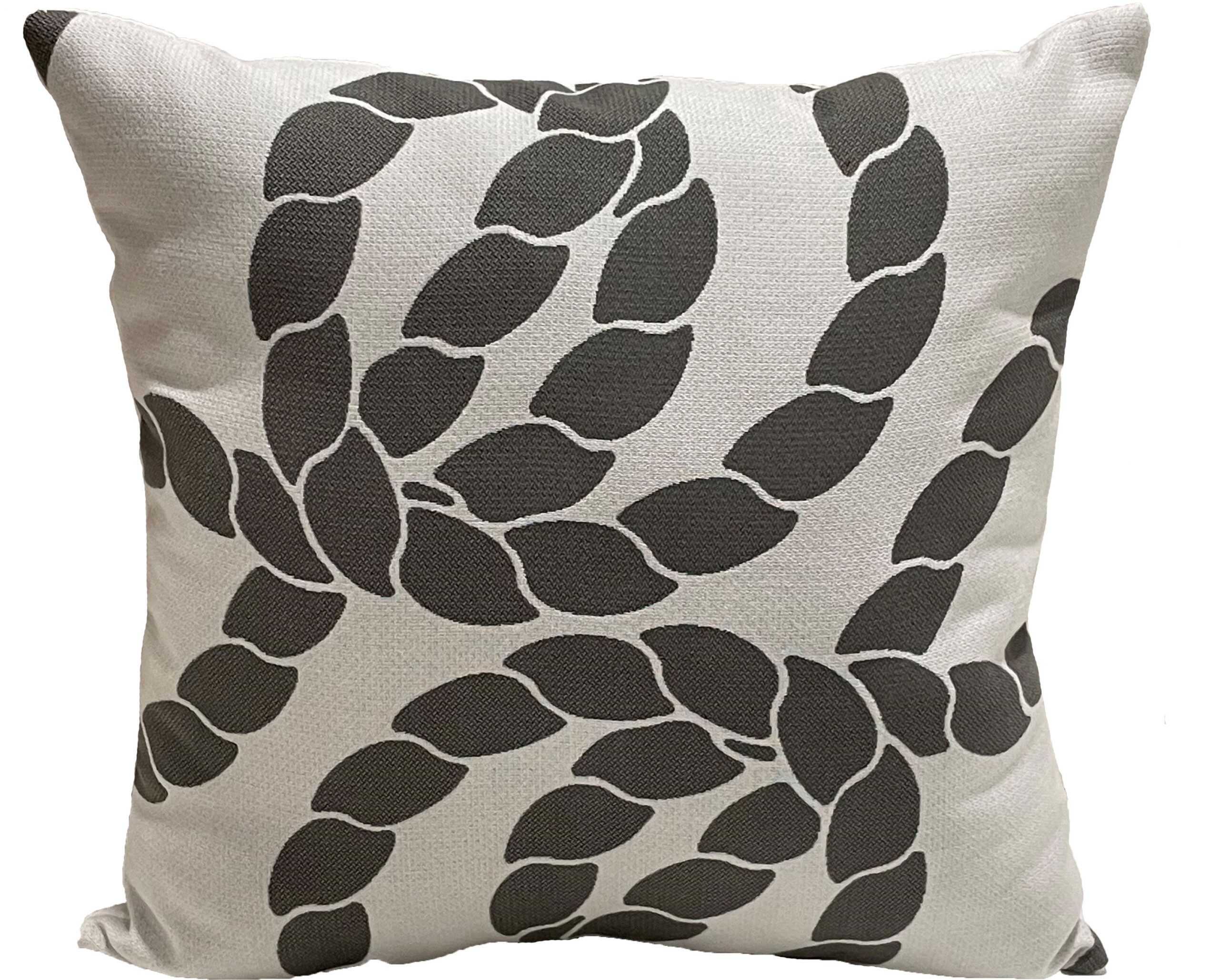 20″ Designer Grey Rope Pillow Clearance
