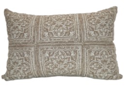 21X13 Throw Pillow in 6 Tile Mocha Clearance