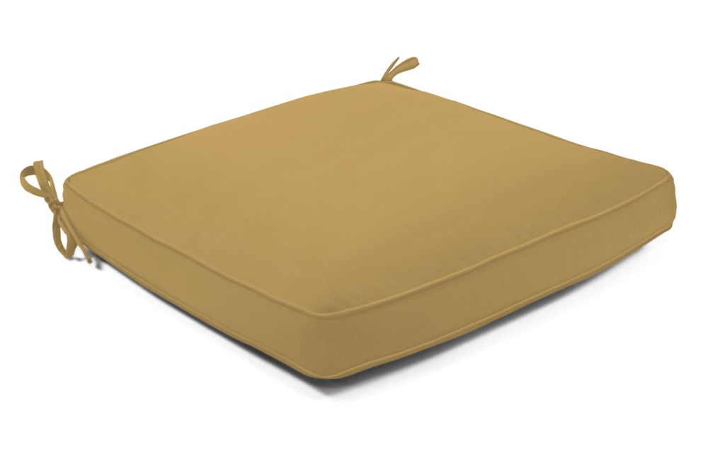 20/19 x 19 Boxed and Welted Seat Pad Canvas Brass Clearance