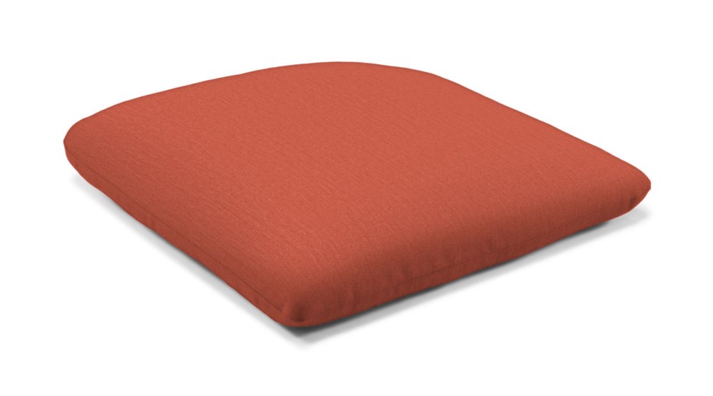 16.5″W x 17″D Curved Back Seat Pad Canvas Persimmon Clearance Seat Pads
