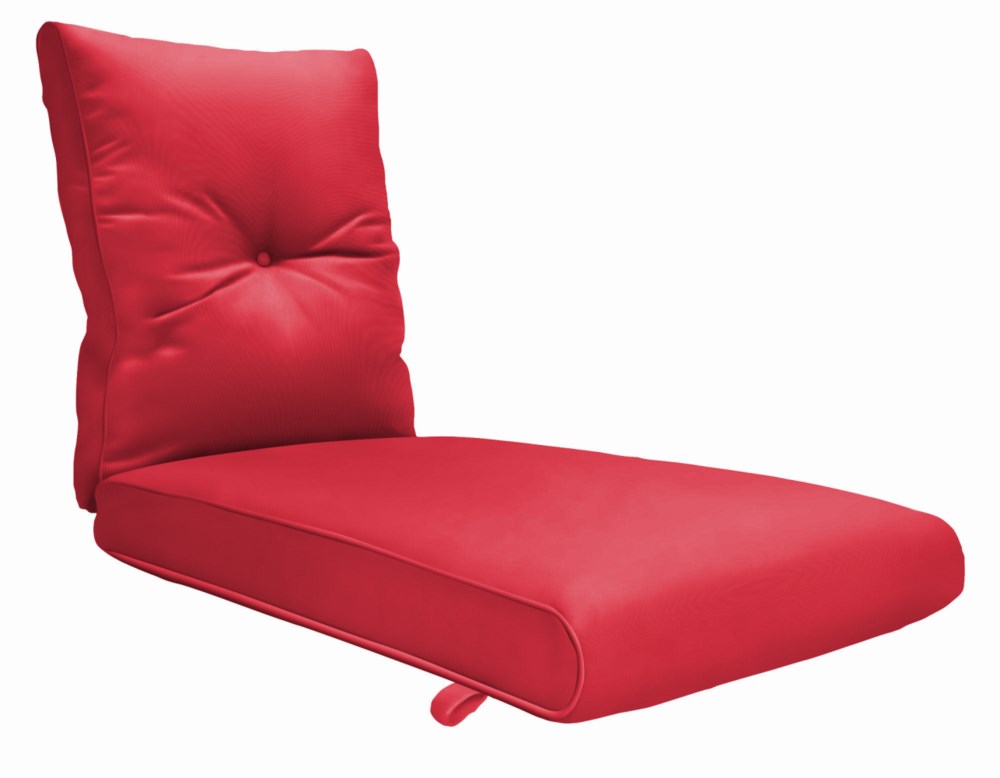 80 x 24 Santa Barbara Chaise Cushion Canvas Logo Red Clearance